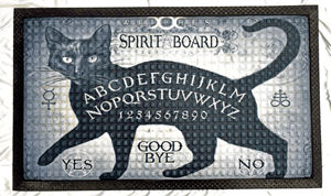 Alchemy Cat Spirit/Ouija Board Door Mat